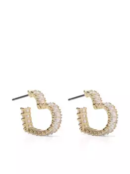 Серьги Matrix в форме сердца Swarovski, золотой