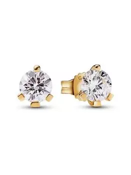 Серьги Pandora Nova 14k Gold Lab-grown Diamond Earrings, золото