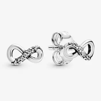 Серьги Pandora Sparkling Infinity, серебро