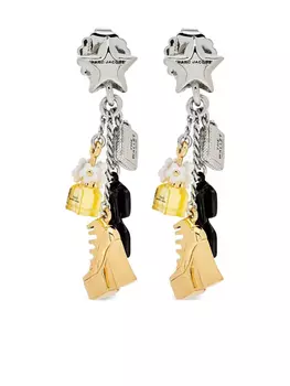 Серьги-подвески Marc Jacobs The Mini Icon, серебряный