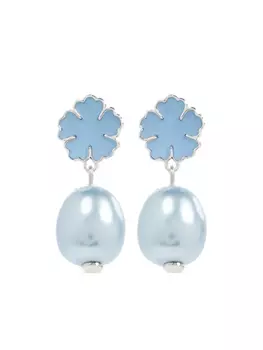 Серьги-подвески Tory Burch, синий