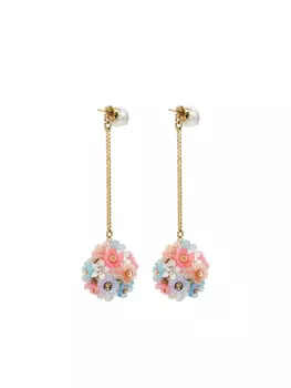 Серьги-ромашки Jimmy Choo, нейтральный