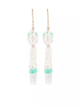 Серьги с бусинами ISABEL MARANT, нейтральный цвет