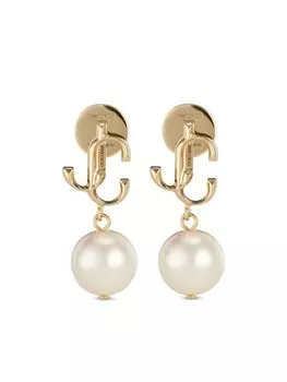 Серьги с логотипом Jimmy Choo, золотой