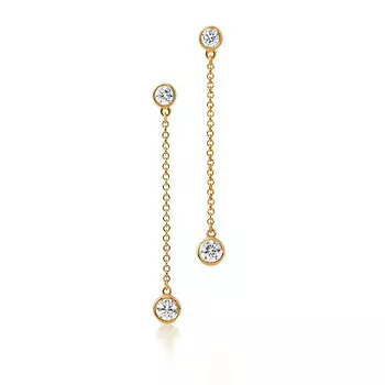 Серьги Tiffany & Co. Elsa Peretti Diamonds by the Yard, золото