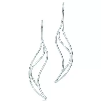 Серьги Tiffany & Co. Elsa Peretti Wave, серебро