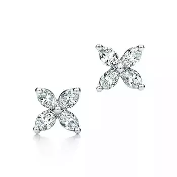 Серьги Tiffany & Co. Tiffany Victoria, платина/бриллиант