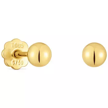 Серьги Tous 4 mm gold Basics, золото