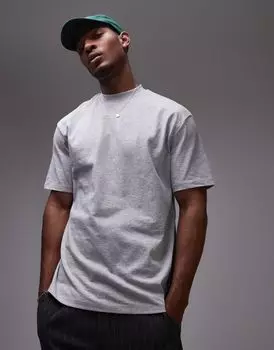 Серая футболка оверсайз Topman