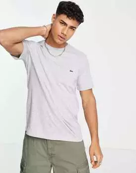 Серая футболка с крокодилом Lacoste