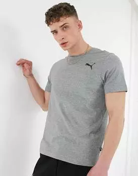 Мужская футболка Puma Essentials Cat Logo, серый
