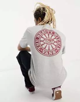 Серая футболка с принтом «Красота на спине» Vans