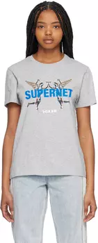Серая футболка Supernet Classic Ksubi