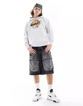 Серая худи с графическим рисунком Nike Dri-Fit