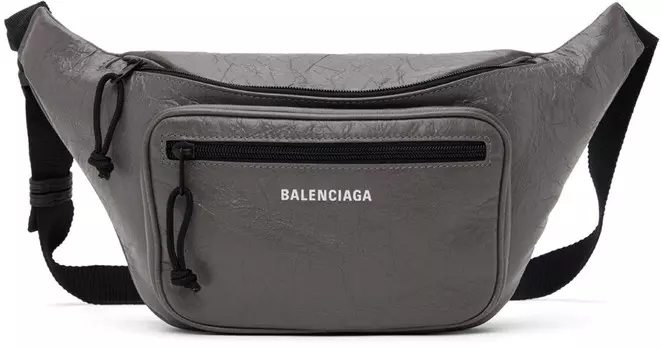 Серая поясная сумка Explorer Balenciaga