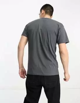 Серая тканая футболка с накладными карманами Vans