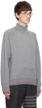 Серая водолазка в полоску Thom Browne