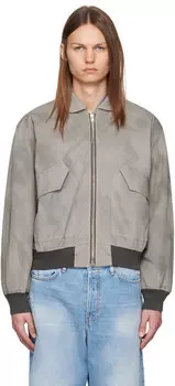 Серая выцветшая куртка-бомбер Acne Studios