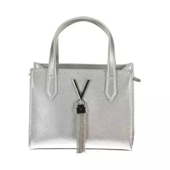 Серебряная полиэтиленовая сумочка Valentino Bags