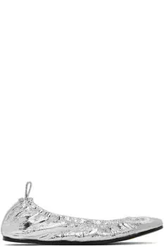 Серебряные балетки Belna Isabel Marant