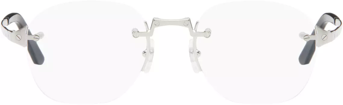 Серебряные очки CT0478O Cartier