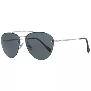 Серебряные женские солнцезащитные очки Miu Miu