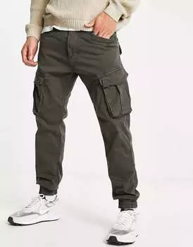 Серо-черные брюки-карго Alpha Industries