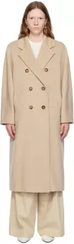 Серо-коричневое пальто Madame Max Mara