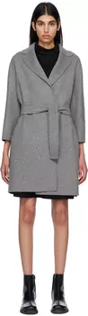 Серое пальто Arona S Max Mara