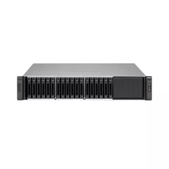 Серверное сетевое хранилище QNAP SS-EC1879U-SAS-RP, 18 отсеков, 8 ГБ, без дисков, черный