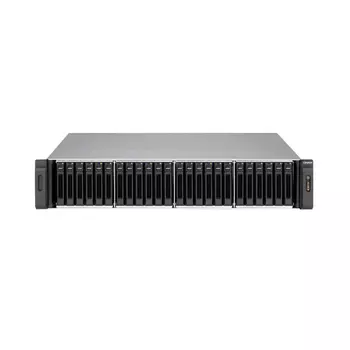 Серверное сетевое хранилище QNAP SS-EC2479U-SAS-RP, 24 отсека, 8 ГБ, без дисков, черный