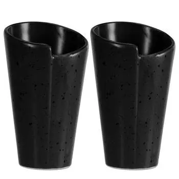 Сервировочная миска streat food cone Creatable, черный