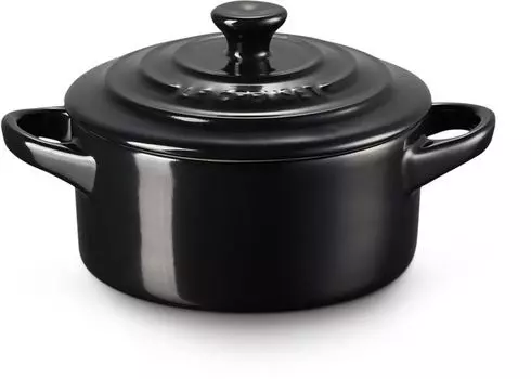 Сервировочная сковорода/мини-сковорода Le Creuset - Signature - черное эбеновое дерево - 10 см / 250 мл