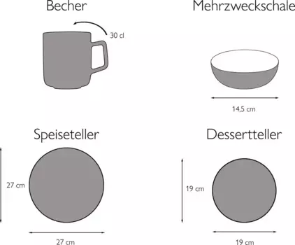 Сервиз CreaTable, цвет Bunt