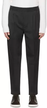 Серые брюки с кулиской ZEGNA