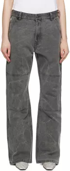 Серые брюки со вставками Acne Studios