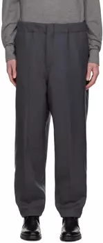 Серые дутые брюки ZEGNA