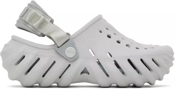 Серые Echo-сабо Crocs