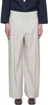 Серые глициновые брюки S Max Mara