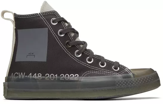 Серые и белые кроссовки A-COLD-WALL* Edition Chuck 70 Converse