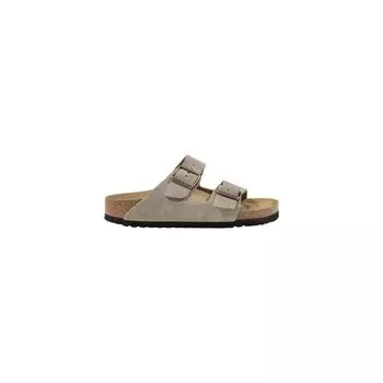 Серые кожаные сандалии Birkenstock
