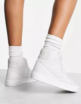 Серые кроссовки Nike Blazer Mid Premium
