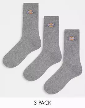 Серые три пары носков Dickies Valley Grove