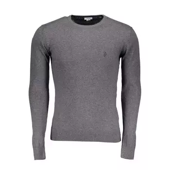 Серый хлопковый мужской свитер U.S. Polo Assn.