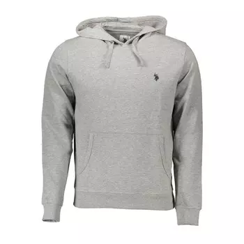 Серый хлопковый мужской свитер U.S. Polo Assn.