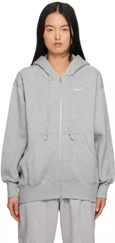 Серый худи с изображением Феникса Nike