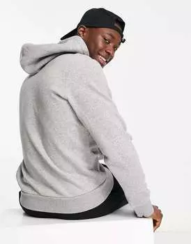 Серый меланжевый худи с логотипом Jack & Jones Essentials