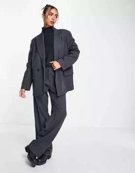 Серый пиджак с узором "елочка" Vero Moda