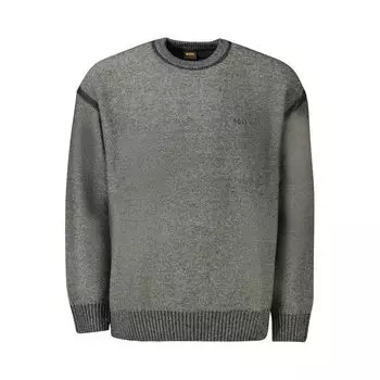 Серый шерстяной свитер Hugo Boss