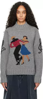 Серый свитер Bluto YMC